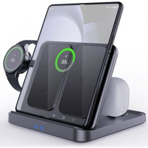 Chargeur sans Fil Chargeur Induction Stand pour Samsung Galaxy Z Fold 6/5/4/3/2 Z Flip 6/5/4/3/2 iPhone/Google/Xiaomi Séries