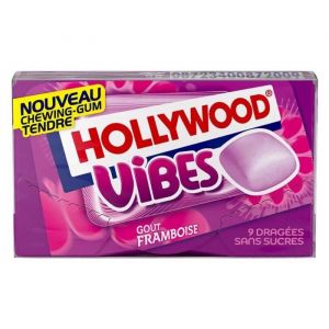 Boite de 16 &eacute;tuis de 21g Hollywood Vibes go&ucirc;t framboise