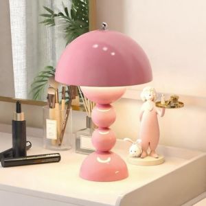 Lampe de Table LED Pot de Fleurs Lampe de Chevet Champignon avec C&acirc;ble USB Lampe Champignon Tactile Lampe de Bureau D&eacute;corative