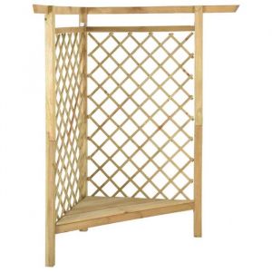Pergola dangle - UU - avec banc 166x81x174 cm Bois de pin impr&eacute;gn&eacute;   P568