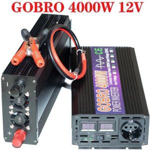 Convertisseur 4000W - Onduleur - DC 12V à 220V AC - Pur Sinus - Écran LCD - 2000W Continu