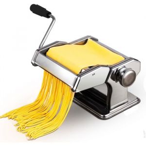 Machine à Pâtes Laminoir à Pâtes En Acier Inoxydable Pour Tagliatelle/Spaghettis/Lasagnes/Ravioles Argenté