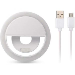 LAMPE ESCLAVE One plus one Mini Selfie LED Ring Flash Fill Light projecteur vidéo de Photographie dappareil Photo pour Iphone Sa
