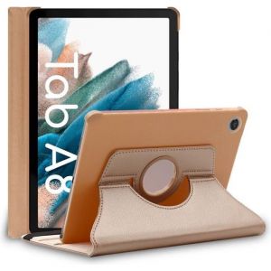 Housse - ebestStar - Samsung Galaxy Tab A8 10.5 (2021) SM-X200 - &Eacute;tui Support Rotatif 360 PU Cuir - Or / Dor&eacute;