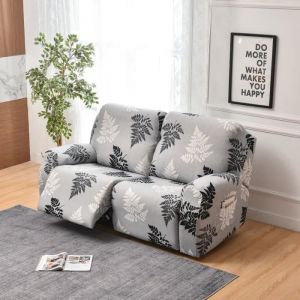 Housse de Fauteuil Relax 2 Places  WOVTE Housse De Fauteuil Inclinable &agrave; imprim&eacute; Housse De Canap&eacute; Chaise Inclinable I