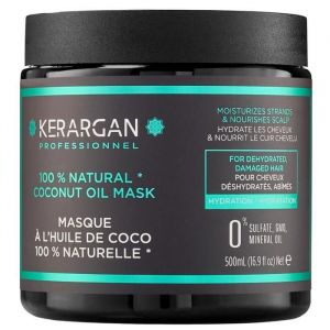 Kerargan - Masque capillaire à l’huile de coco d’argan et camomille pour nourrir et hydrater vos cheveux en profondeur - Pour