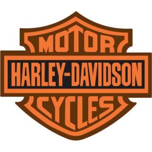 Autocollant sticker - Personnalisation de véhicules - Motor Cycles Harley-Davidson logo 587 25 cm
