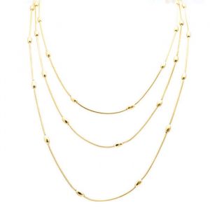 FREDDY FJ-30034 Collier Clé De Sol Femme Or - Collier en Acier Inoxydable Hypoallergénique
