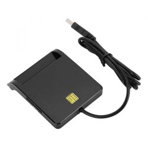Lecteur de Carte à Puce Multifonction Lecteur de Carte Externe pour SD/TF/M2/MS/Carte Bancaire/Carte Didentité/Carte SIM Carte