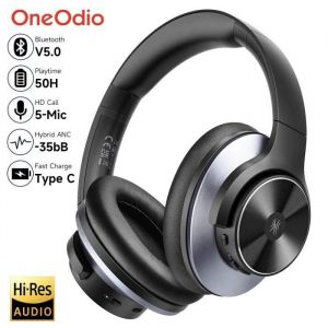 OneOdio A10 Casque Bluetooth sans Fil &agrave; R&eacute;duction de Bruit Active Hybride &agrave; Multi Mode 62 Heures Extra BassCasque Audio Noi CASQUE