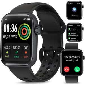 Montre Connectée Homme Femme 1.83Hd Smartwatch Avec Appel Bluetooth Montre Connectee 110+Mode Sport Moniteur Sommeil Fréquence C