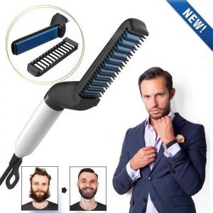 SHAN Netboat Lisseur Barbe et Cheveux Homme MultifonctionnelRapide Lisseur de Barbe PeigneLisseur Barbe pour Hommes