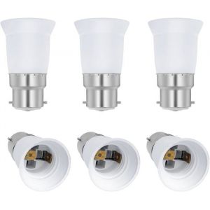 Adaptateur de douille B22 vers E27 pour ampoule LED AC 230 V adaptateurs de conversion pour passer de B22 à E27 douille à baïonn