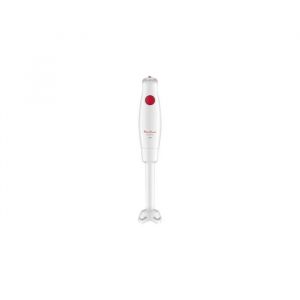 MOULINEX  Mixeur Plongeant  350 W Blanc/Rouge R&eacute;servoir 800ml 2 Lames Zelkrom Poign&eacute;e ergonomique
