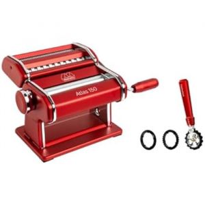 Machine &agrave; p&acirc;tes manuelle - MARCATO - Atlas 150 - 3 types de p&acirc;tes - Acier inoxydable - R&eacute;glage 10 positions