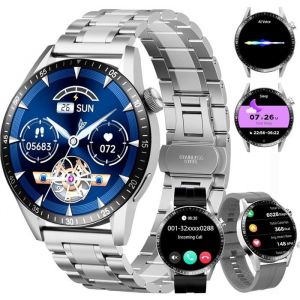 Montre Connect&eacute;e Homme Avec 3 Bracelets Avec Fonctions DAppel Et De Messages Adapt&eacute;e Aux Affaires 100+ Modes Sportifs[MON139]