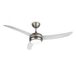 Ventilateur de plafond réversible - Klarstein El Paso - Ø 132cm avec télécommande - 3 pales design argent