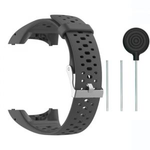 Gris-Bracelet de montre en silicone pour Polar M400 M430