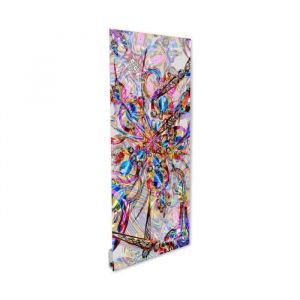 ILO - Radiateur Électrique Rayonnant Mural - 500W - +28 Motifs- Extra Plat, Verre- IP44 - 2 Orientations - Programmable - Printemps