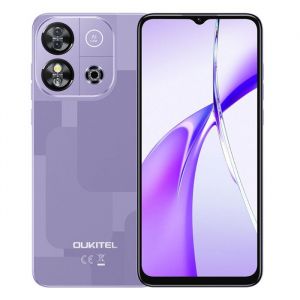 OUKITEL C57S Téléphone Portable Débloqué 2024 8Go(2+6)+64Go/1To 6.52 4300mAh 13MP Android 14 Dual SIM 4G/Face ID/GPS/- Violet