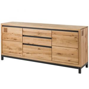 Buffet 190x45 Ch&ecirc;ne sauvage huil&eacute; Bianco VILLANDERS N&deg; 251