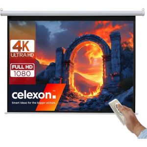 &Eacute;cran de projection motoris&eacute; - EDILIQ - 100 - 200x150 cm - 4:3 - Full-HD 4K - Montage plafond ou mur