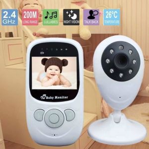 Vococal® BabyPhone vidéo Multifonctions 2.4 pouces écran couleur vidéo sans fil 2.4GHz MP3 Baby Monitor Ecoute bébé vidéo