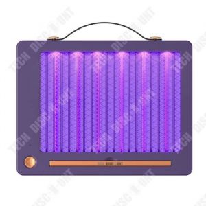 Lampe anti-moustique   2000mA   Leurre anti-moustique &agrave; lumi&egrave;re violette   Grille dense  Lampe anti-moustique pour la maison