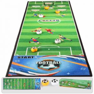 Jouet de table de football 30 cm x 100 cm pliable multi-personnes interactif vert Match De Baby-Foot sur Table Jeux parents-enfants