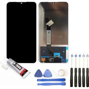 Vitre tactile + Ecran LCD compatible avec Xiaomi Redmi Note 8 taille 6.3 Noir (Space Black) + Kit outils + Colle B7000 Offerte