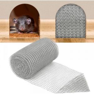 Grillage Souple en Acier Inoxydable 304 Grillage Anti Rongeur 127 cm x 6 m Grillage Rigide pour Protection Contre Les Rongeurs
