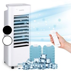 Rafraîchisseur dair Klarstein silencieux 6 L - climatiseur mobile sans évacuation - Blanc