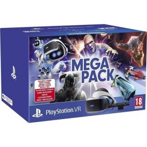 Casque VR - Sony - PlayStation VR Mega Pack - 5 jeux inclus - Compatible PS4 - Accessoires fournis