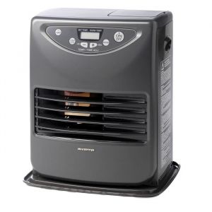 Poêle à pétrole électronique INVERTER 3018 - 3000W - Thermostat - Allumage piezoélectrique - Acier noir