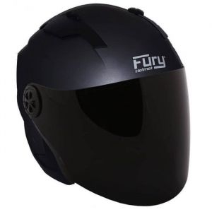 FURY CASQUE JET FAST GRIS MAT AVEC VISI&Egrave;RE TEINT&Eacute;E