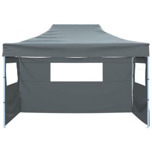 Bonne qualité - Barnum dextérieur - anti-UV - Tente de réception pliable - Bonnie - avec 3 parois 3x4 m Acier Anthracite DECO