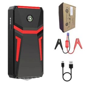 Booster Batterie Voiture 30000mAh Jump Starter 1500A Peak Chargeur Batterie Voiture d&eacute;marreur durgence avec Lumi&egrave;re LED Boussole