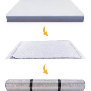 Sac sous Vide pour Matelas en Mousse/&agrave; m&eacute;moire Housse de protection en Plastique pour Matelas Sac de compression pour Matelas