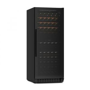 Klarstein Velaire Cave &agrave; Vin 2 Zones 122 Bouteilles 522&deg;C Encastrable LED Porte UV Clayettes Bois Tactile Silencieux Frigo Vin