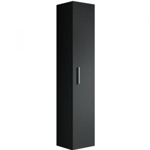 Armoire de rangement de Pluto Hauteur 150cm Noir - Meuble de rangement haut placard armoire colonne