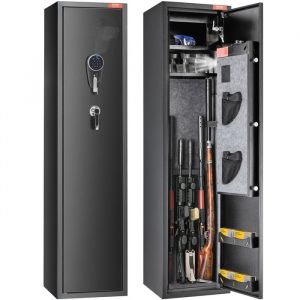 Armoire à 7-8 Fusils-VEVOR-Coffre-Fort pour Armes à Feu avec 2 Façons de Verrouillage Clavier Numérique et Clés