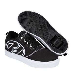 Chaussure &agrave; roulettes - HEELYS - Pro 20 LG - Noir/Blanc - Enfant - Lacets