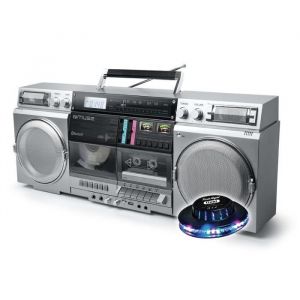 Enceinte Portable Hifi 80W Muse M-380 GBS Ghetto Blaster Enregistreur de cassette CD RADIO FM BLUETOOTH -Écran LCD Soucoupe LED