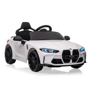 Voiture Électrique Enfant sous Licence BMW M4 avec TélécommandéVéhicule Électrique 12V pour Enfants Vitesses 3 Km/hKlaxonLED