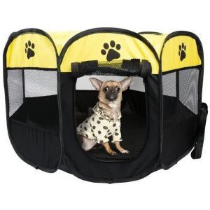 Parc à Chiots Chiens Cage de Chien Octogonal Petits Animaux enclos pour animaux Pliable Aa75141
