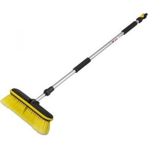 Brosse de lavage pour voiture - T&eacute;lescopique 90-160cm - Fibres de polypropyl&egrave;ne souples