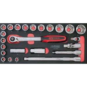 Module De Douilles Et Accessoires Ultimate&reg; 1/2'' Ks Tools 24 Pi&egrave;ces - 4042146650233