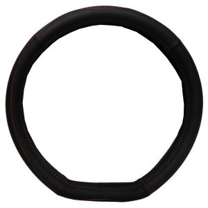 Couvre Volant M&eacute;plat Customagic En Cuir Noir - 3281690225004