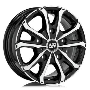 Jante Alu Msw Msw 48 Van 16 Pouces - 6.5x16 5x118 Et55 Noir Brillant - 8027529142600