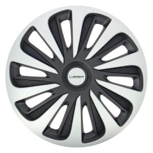 4 Enjoliveurs Gris/noir Michelin 3d Black Edition 17 Pouces - 3221320091241